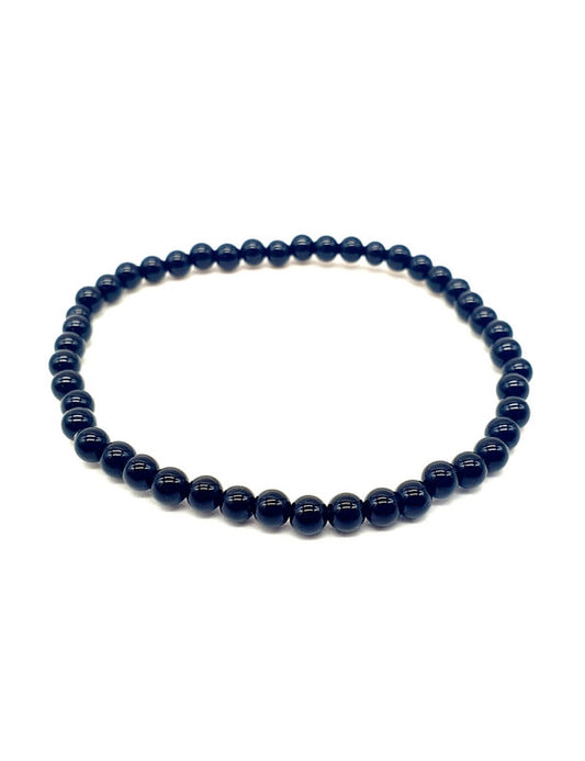 Pulsera de perlas Onyx de 4 mm