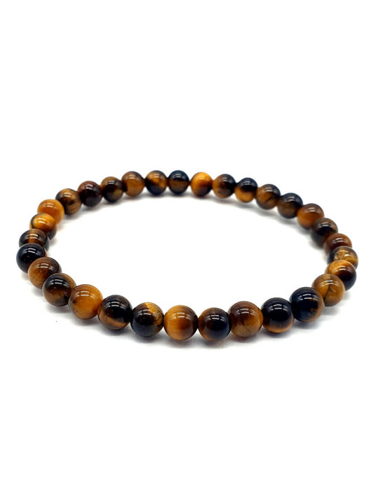 Pulsera Ojo de Tigre con perlas de 6 mm